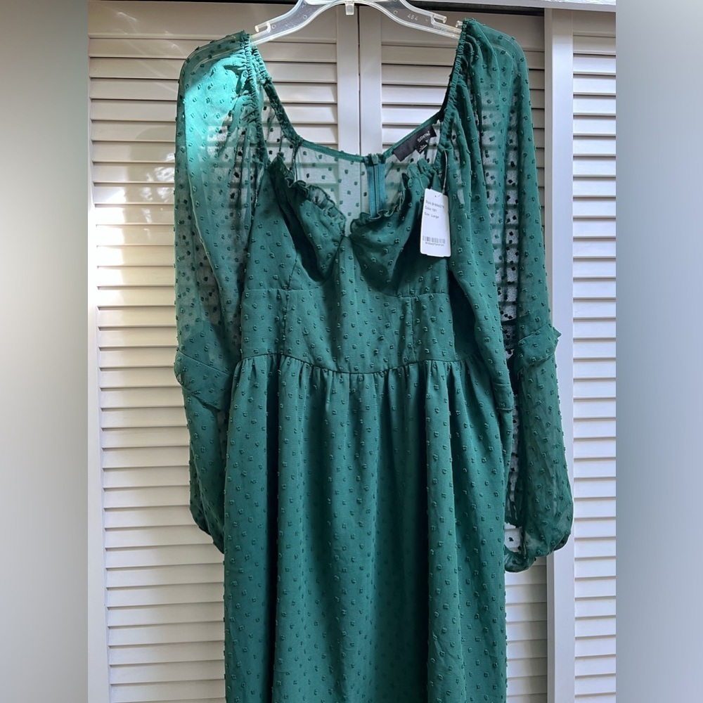BNWT Women’s Green Dress Sz L